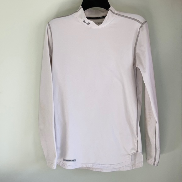 Under Armour Other - Under Armour Coldgear Fitted White Long Sleeve SM